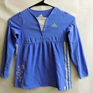 Adidas Girls SZ 6 Purple Long Sleeve Top